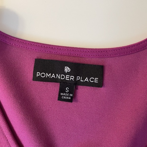 Tuckernuck Pomander Place Hollis Puff Sleeve V Neck Blouse Orchid Size S Career - Picture 3 of 11